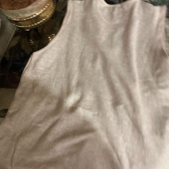 VINTAGE Reunion Cream and Tan Cardigan Sweater with Textured Fabric 80’s - Picture 3 of 4